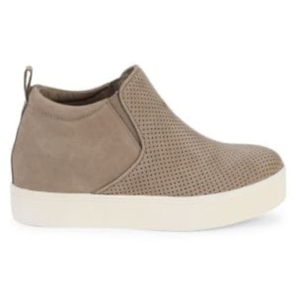 J/SLIDES Sallie Hidden Wedge Suede Sneakers - Picture 1 of 6